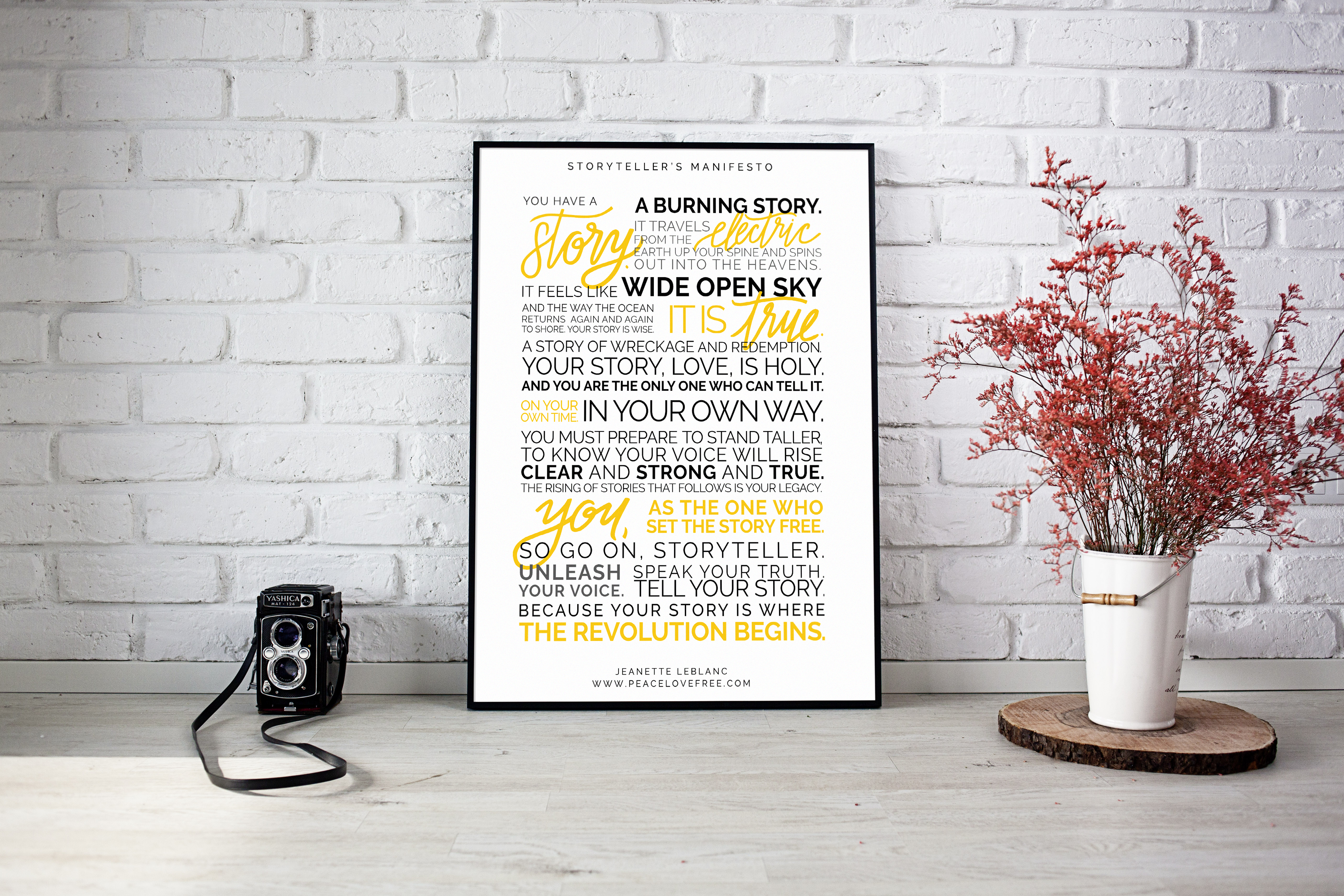 The Storyteller's Manifesto Fine Art Print by Jeanette LeBlanc