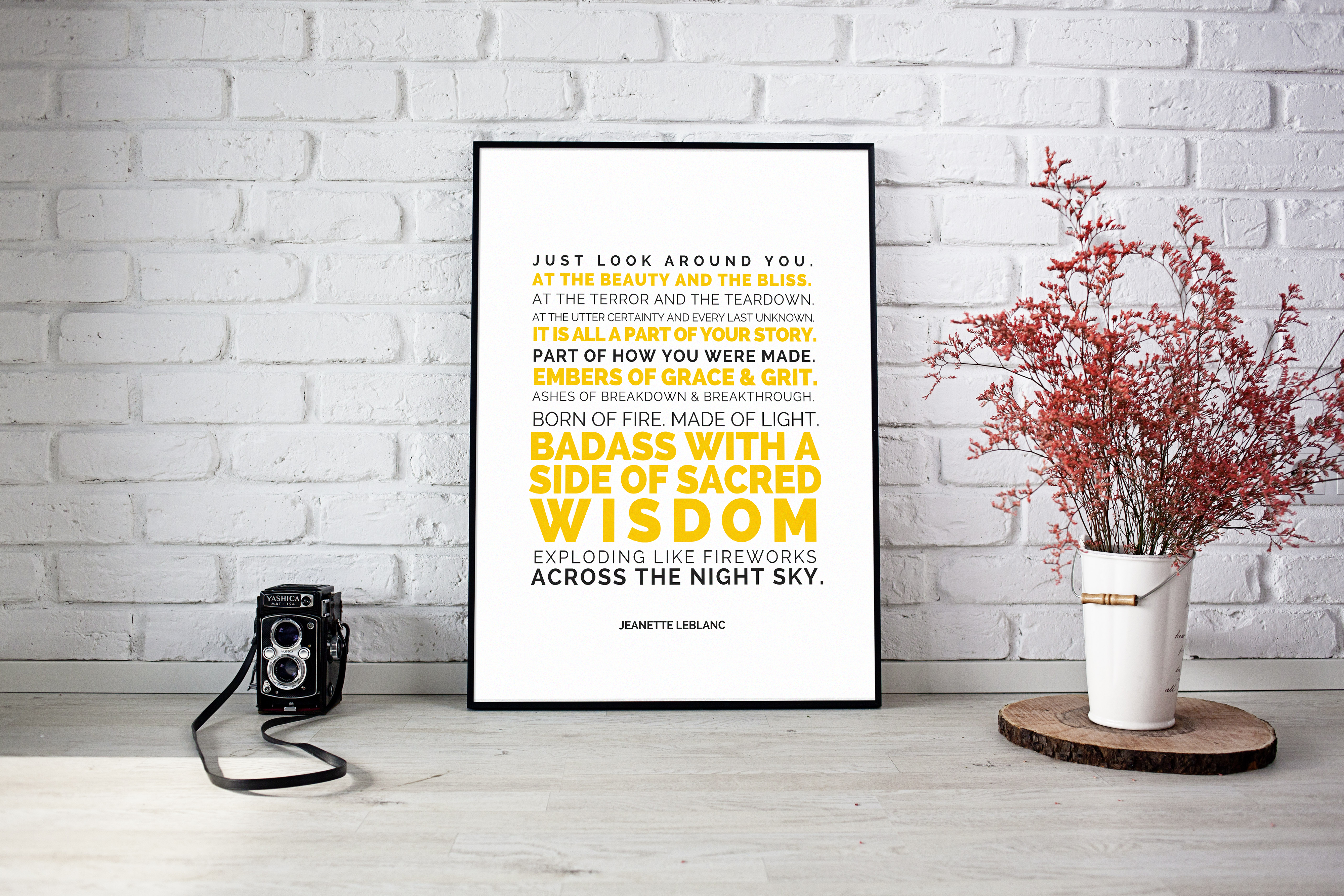 Badass (with a side of sacred wisdom) Fine Art Print - by Jeanette LeBlanc